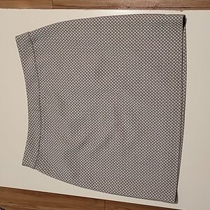 Chic Gray Patterned Mini Skirt